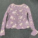 Old Navy Y2k 2000s boho floral fairy long sleeve blouse top lavender purple small Photo 8