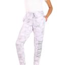 Rae Dunn Woman ADVENTURE Tie Dye Drawstring Jogger with Pockets Size Medium Photo 0