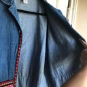 Coldwater Creek VINTAGE EMBROIDERED BOHO DENIM JACKET SOUTHWESTERN Photo 5