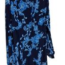 Draper James  Long Sleeve Dress Geranium Floral in Nassau Navy Tie Wrist - 6 Photo 10