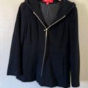 Anne Klein  Hooded Wool Blend Heather Gray Coat   Size Medium Photo 0