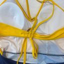 Cupshe  Navy & Yellow One-piece Swimsuit NWT women sz XL Photo 4