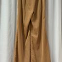 Lavish Pretty  Jamie Crop Tie Knot Blouse & Wide Leg Trouser Pants Set Tan US 4 Photo 13