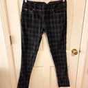 Tommy Hilfiger Y2K grunge black plaid skinny jeans Photo 0