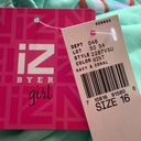 Iz Byer  Girl  Women's Mint Green Dress W/Chevron Pattern Size 16 Photo 3