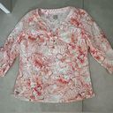 Columbia  women’s PFG blouse. Hibiscus floral print. Size Med Photo 0