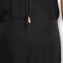 Michelle Mason  Cami Wrap Plunge Mini Dress in Charcoal Gray 100% Silk Size M Photo 8