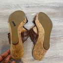 Jack Rogers  Emilia Leather Cork Wedge Sandal Brown Photo 7