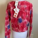 Kappa  Authentic Galz Cropped Tie Dye Sweatshirt Photo 4