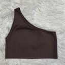 SET active SCULPTFLEX RIBBED ONE SHOULDER BRA in Espresso Photo 3