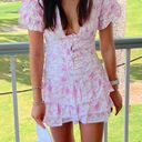 Pink & White Floral Dress Photo 0