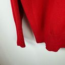 Lane Bryant  Womens Red V-Neck Pullover Sweater Sz 22/24 Holiday Christmas Winter Photo 4