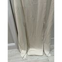 Halston Heritage  Sleeveless Crew Neck Sheer-Insert Ivory Gown Photo 2