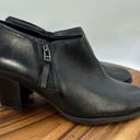 Vionic  Taber Ankle Bootie Boots Black Leather Comfort Travel Fall Women's 9 Photo 0