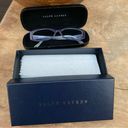 Ralph Lauren  reader glasses frames only women two tone color purple with case Photo 7