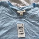 Style & Co NWT:  baby blue T shirt with pocket Photo 1