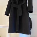 Zac Posen Farrah Wool Trench Coat Black Size 10 Retail $695 Photo 7