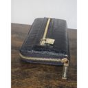 Anne Klein  Wallet Clutch Zip Around Charm Black Alligator Photo 4