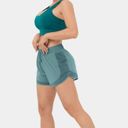 Halara  NWT Breezeful Hi Waist Drawstring Mesh Pocket 2-in-1 Shorts Mineral Blue Photo 10