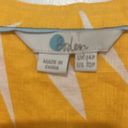 Boden USA Boden Evangeline Linen Tunic Dress Palm Yellow White Size 10P Beach Photo 6