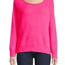 360 Cashmere  Jolene Neon Cashmere Pullover Sweater BARBIE PINK Large Photo 7