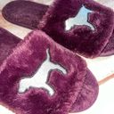 PINK - Victoria's Secret Victoria Secret Pink Plush Slippers sz 9/10 Photo 1