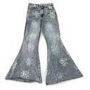 Wild Fable  Flower Denim Flare Leg Jeans Photo 0