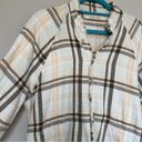 We The Free  Cream and Brown Button Down Shirt Size XS Photo 2