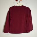 Orvis 🌺  burgundy fleece pullover sweatshirt Photo 4