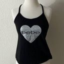 Bebe  Sleepwear Glitter Heart Tank Top Y2K Photo 0