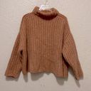 Free People  Fluffy Fox Chunky Wool Alpaca Blend
Turtleneck Sweater Papaya Sz XS Photo 4