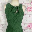 Tracy Reese  green lace sleeveless sheath dress with tie neck line Photo 2