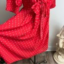 Draper James NWT Jennifer Mini Babydoll Dress in Red Polka Dot Small Photo 9