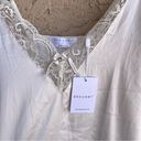 NWT Women’s Ivory Satin Lace Slip Chemise Nightgown Lingerie Sleep Dress Small White Photo 6