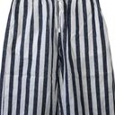 BeachLunchLounge  Margot Linen Blend Stripe Cropped Capri Pant size XS Photo 5