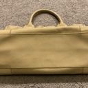 Tory Burch XL Tan Leather Shopper Tote Travel Overnight Laptop Bag Purse Handbag Photo 6