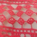 Soiéblu NEW  Coral Crochet Lace V-Neck Pleated A-Line Retro Modcloth Dress Small Photo 5