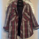 Empyre Kiva Flannel Shacket lined Jacket Gray Plaid Oversized size xl barn chore Photo 0