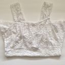 Ruby  Ribbon white lace square neck cami tank, size medium Photo 2