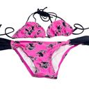 Joe Boxer new  ☼ Unicorn Print 2 Piece String Bikini Set ☼ Hot Pink ☼ Size XS Photo 11