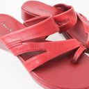 Baretraps Vintage 90s Bare Traps Red Leather Toe Sandals Photo 3