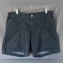 Lee size 16 dark blue mid rise Bermuda jean shorts Photo 5