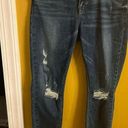 Pistola  ladies dark wash distressed cropped designer denim size 29 Photo 7