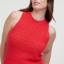 Madewell  Crochet-Knit Crewneck Sweater Tank CRUSHED WATERMELON NWT SIZE S Photo 3