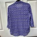Chico's Chico’s purple geometric print button down shirt Photo 1