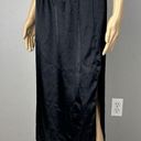 Vanity Fair Vintage  Half Slip Size Small 32 Black Satin Long Midi Ankle 11-620 Photo 0