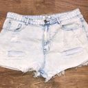 Forever 21  size 30 light wash distressed shorts Photo 0