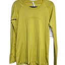 Lululemon NWT  Swiftly Tech Long Sleeve YLWP Yellow Pear Size 8 Photo 0