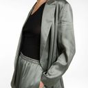 Vince  Green Satin Cocktail Formal Blazer Jacket, EUC, Size 8, MSRP $595 Photo 2