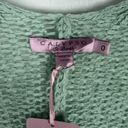 Calypso St. Barth NWT  Adustia Sweater Cardigan Mint Green Size 0 $275 NEW T2477 Photo 9